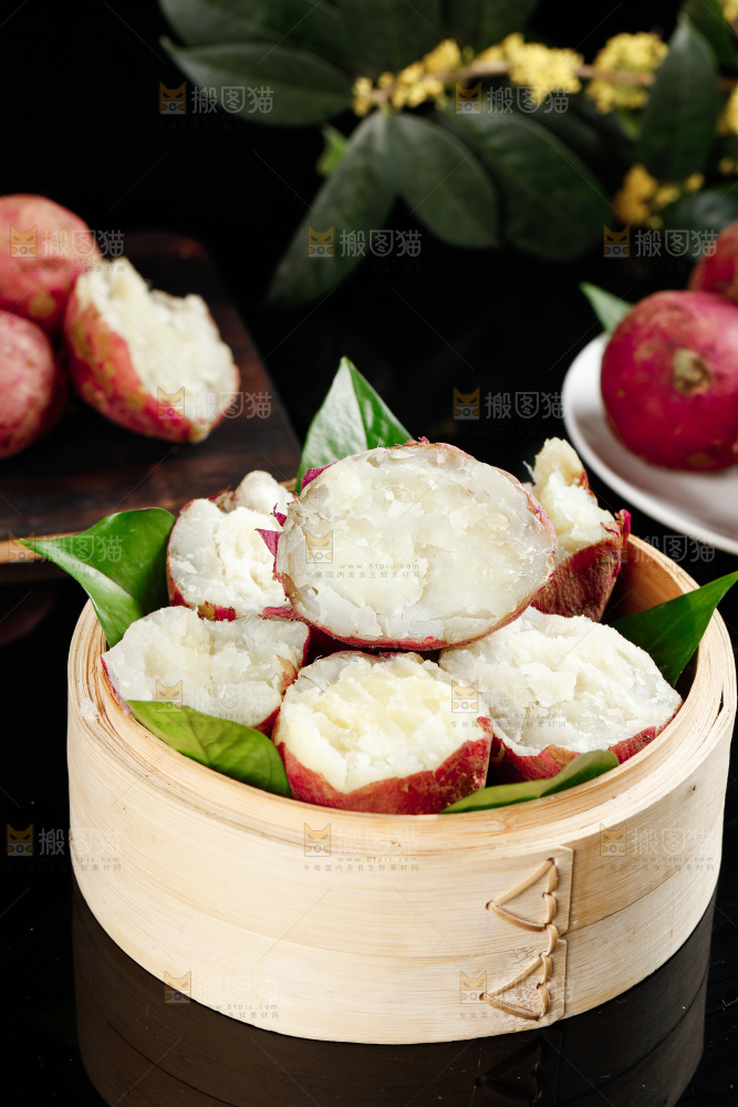 深底上的白心红薯