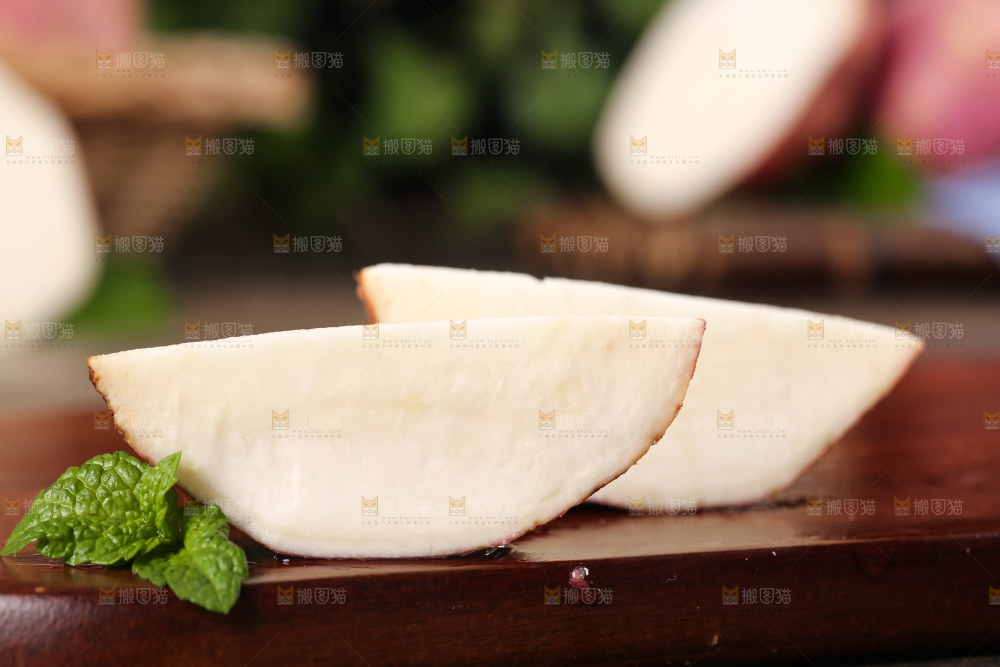 深底上的白心红薯