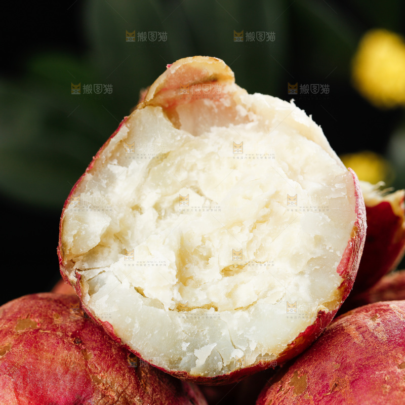 深底上的白心红薯