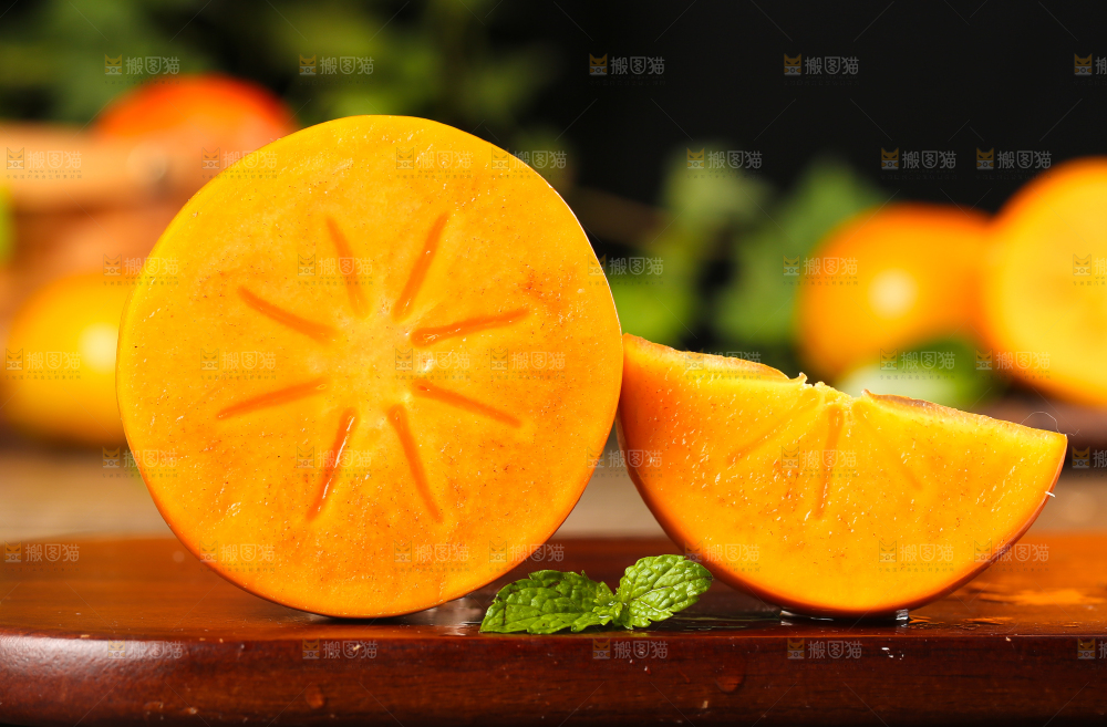 深底上的磨盘柿子