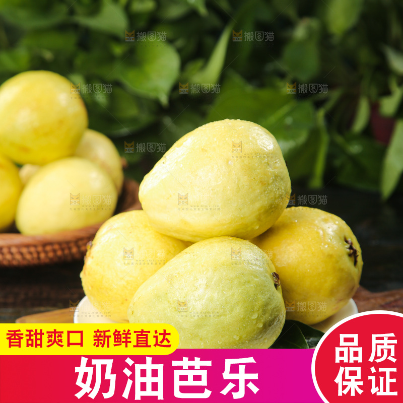 深底上的奶油芭乐