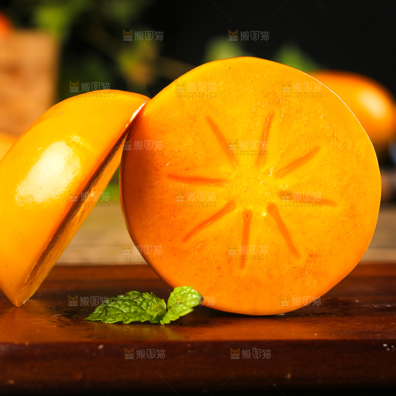深底上的磨盘柿子