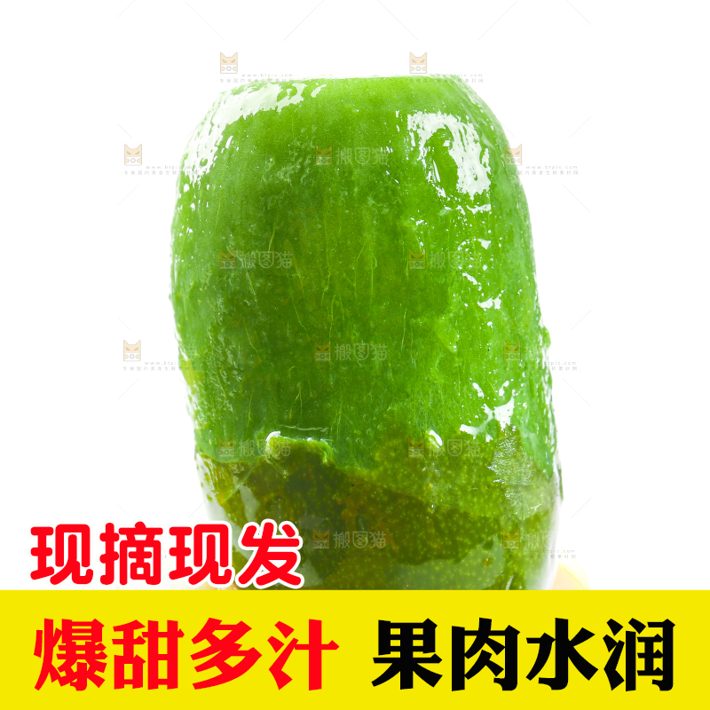 白底上的软枣猕猴桃