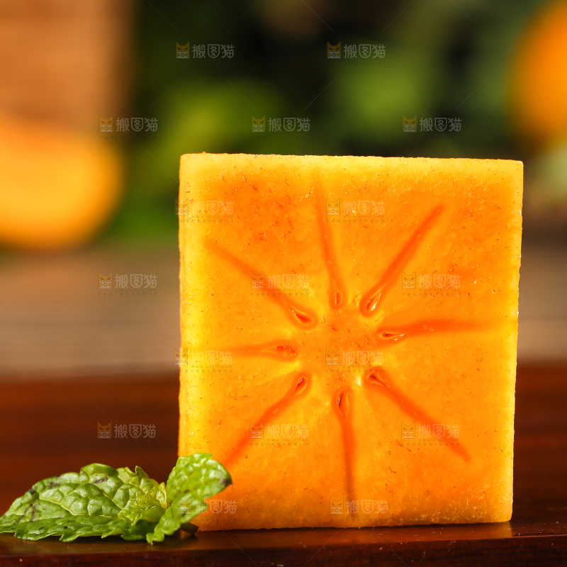 深底上的磨盘柿子