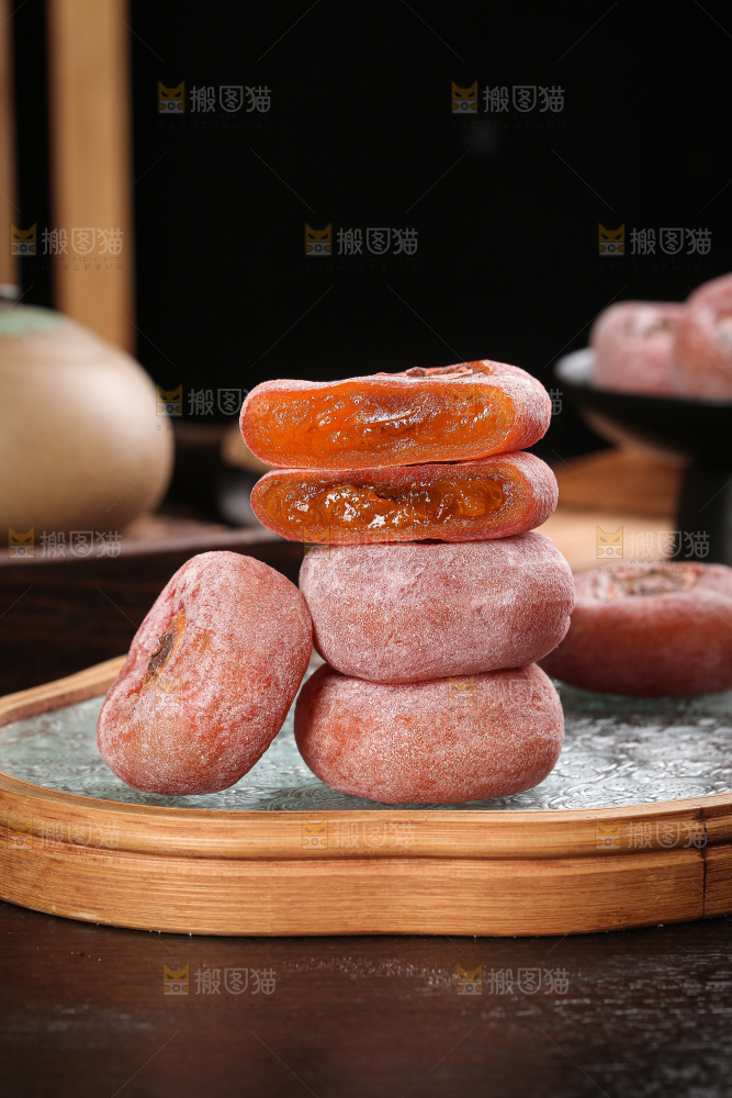 深底上的圆柿饼