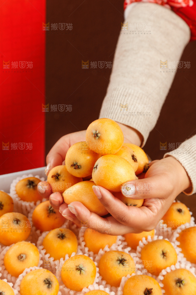 礼盒装的枇杷
