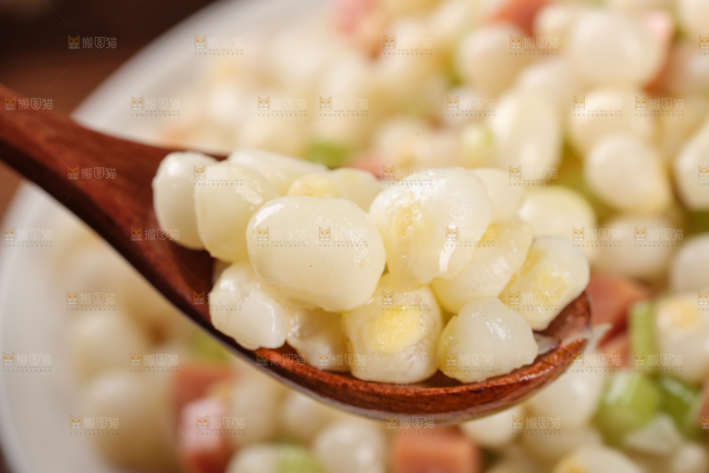玉米粒炒火腿