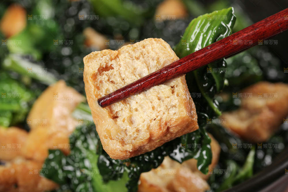 豆泡炒青菜