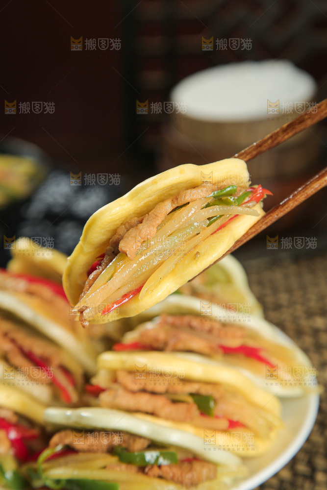 荷叶夹馍