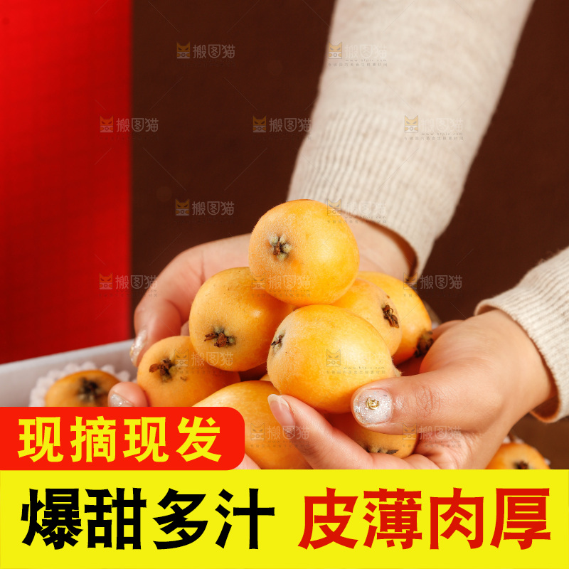 礼盒装的枇杷
