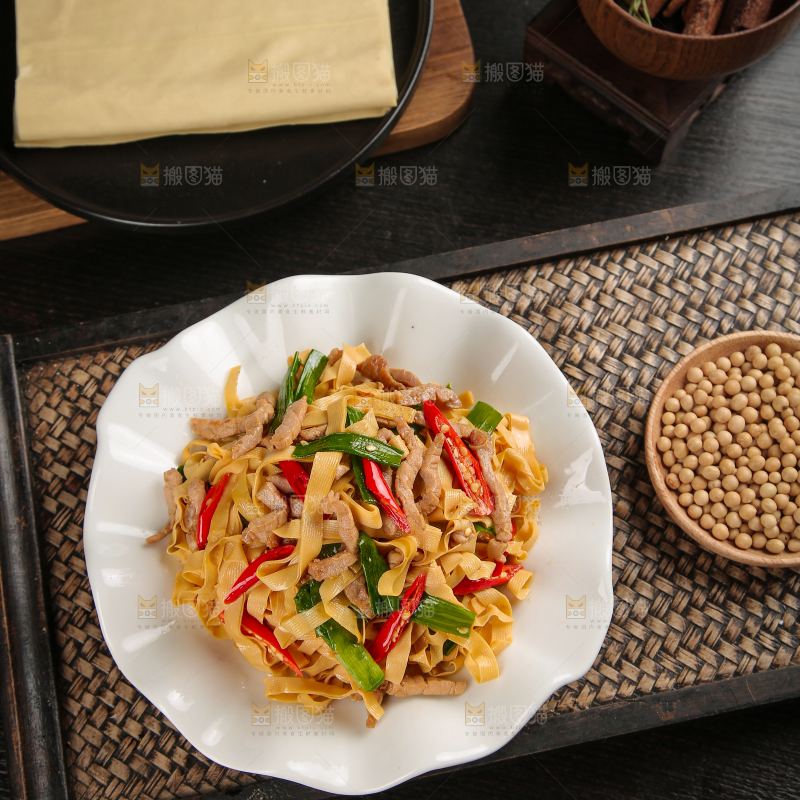 干豆腐炒肉丝
