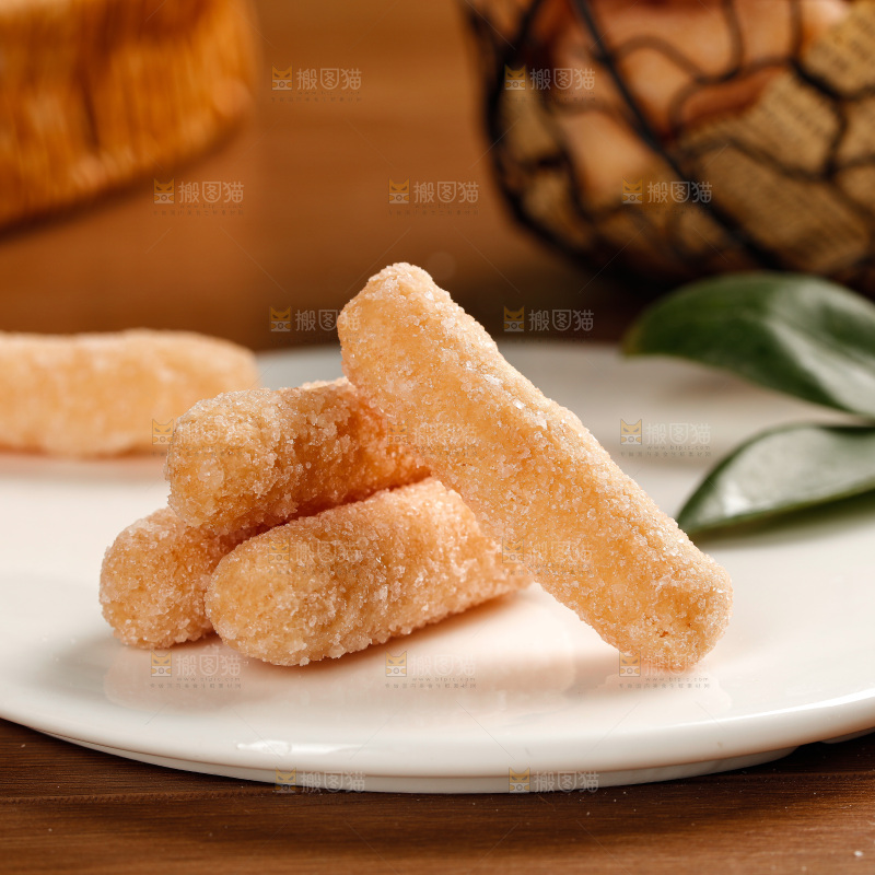 深底上的江米条