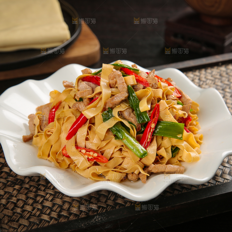 干豆腐炒肉丝