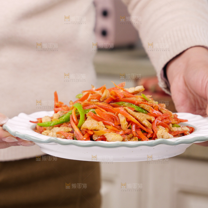胡萝卜炒肉丝