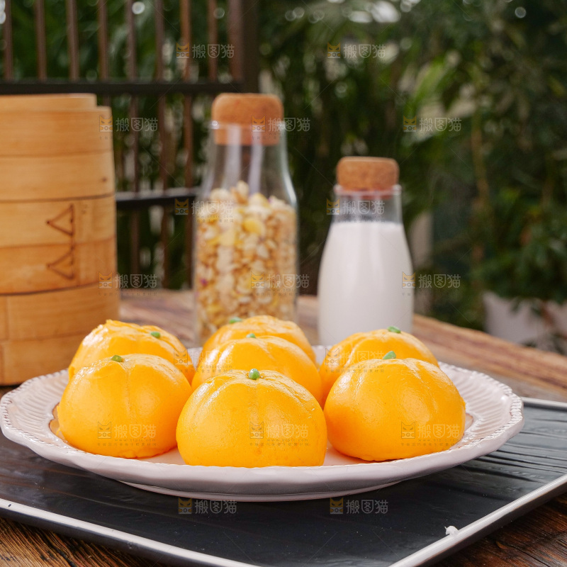 南瓜豆沙包