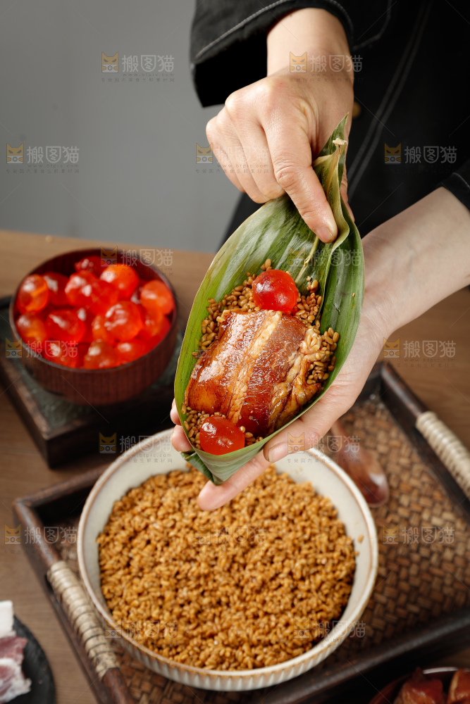 咸蛋黄肉粽