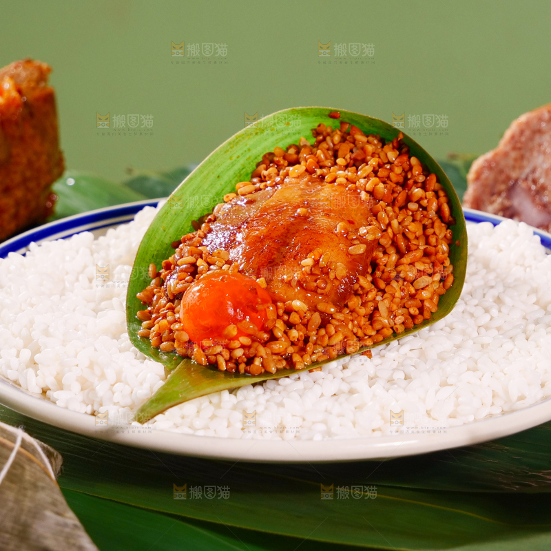 咸蛋黄肉粽