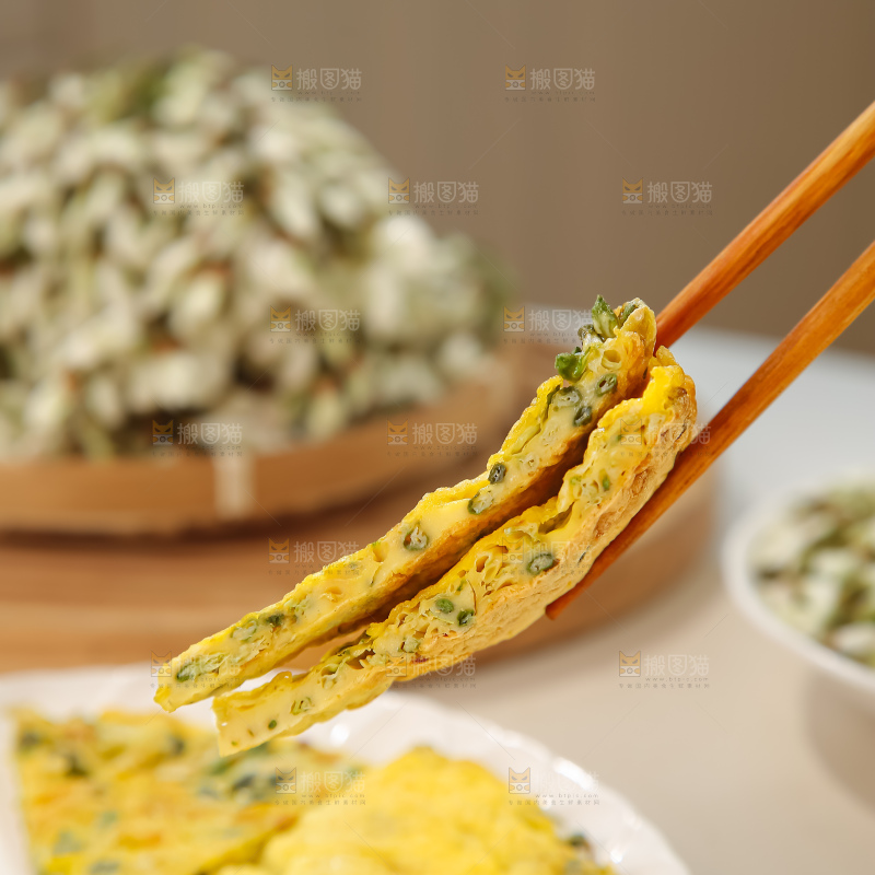 槐花煎蛋