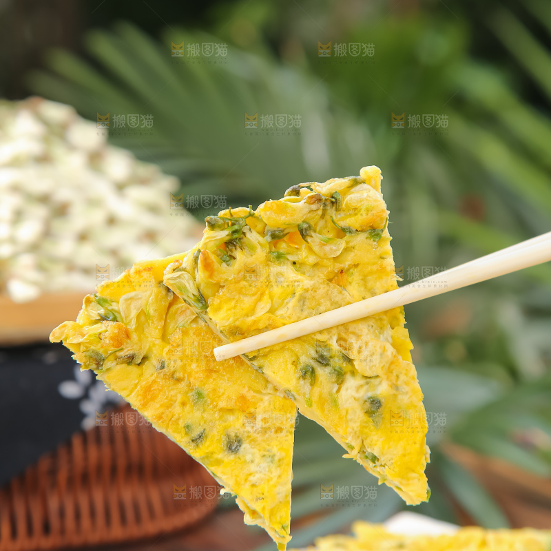 槐花煎蛋