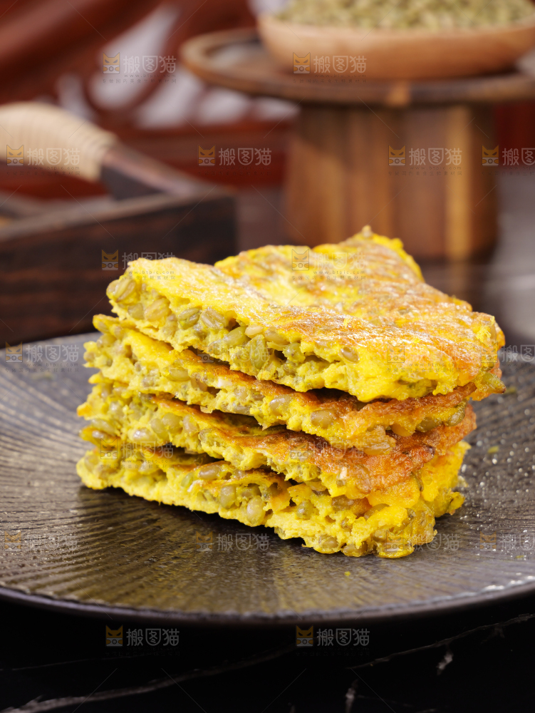 青麦仁煎蛋
