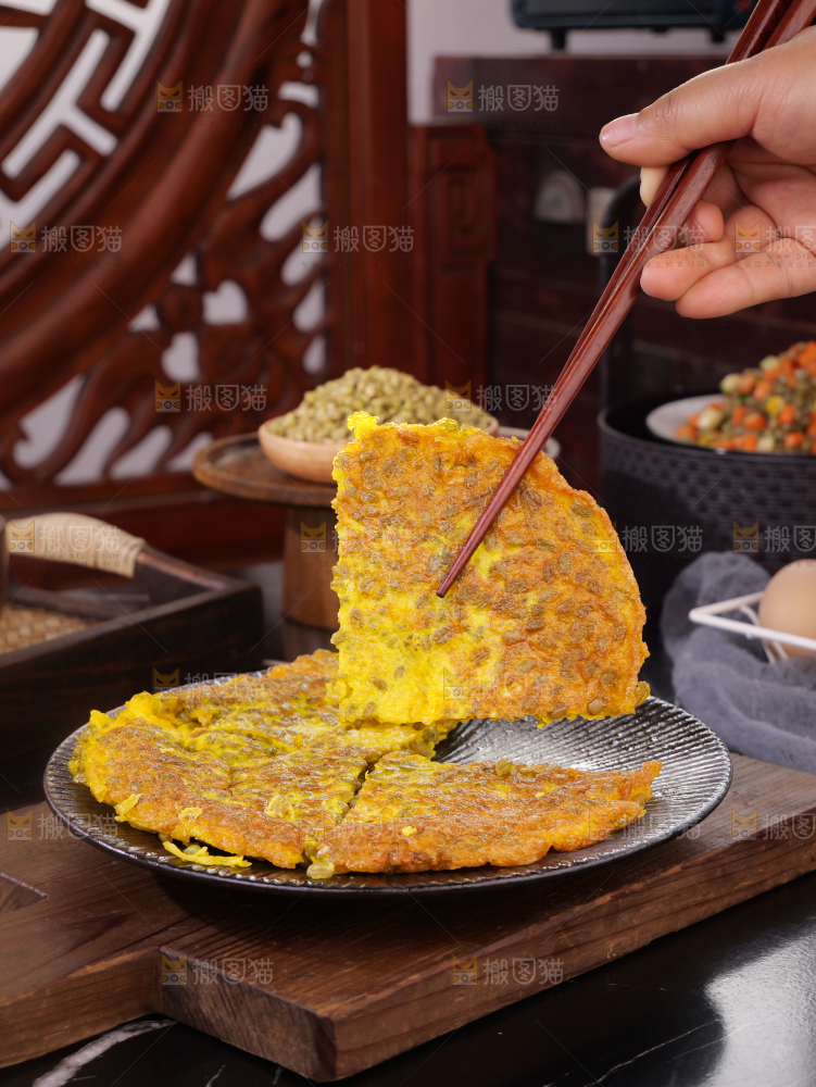 青麦仁煎蛋