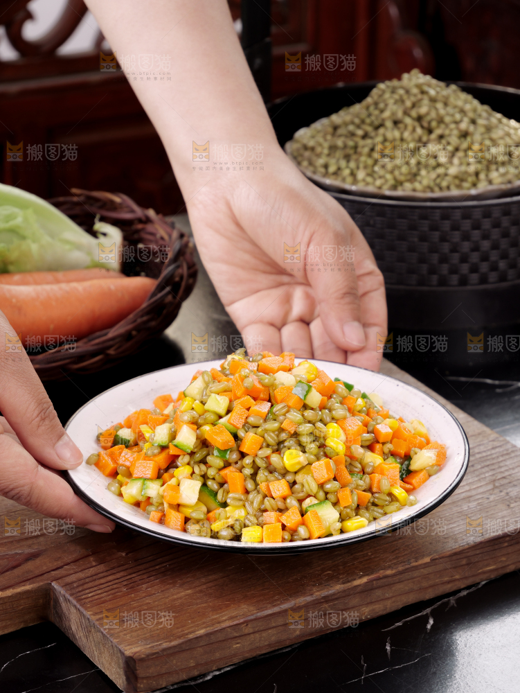 炒青麦仁