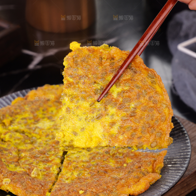 青麦仁煎蛋