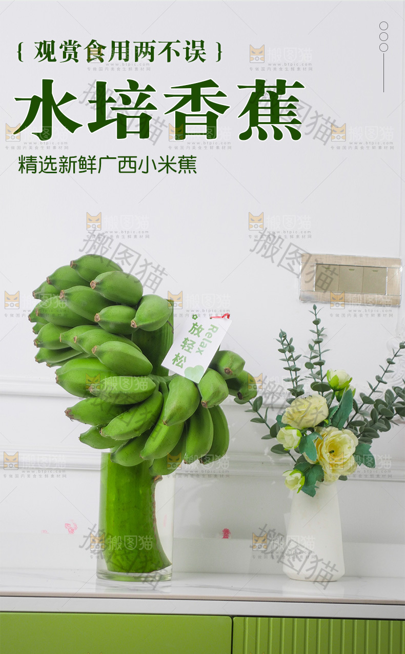 水培香蕉详情页