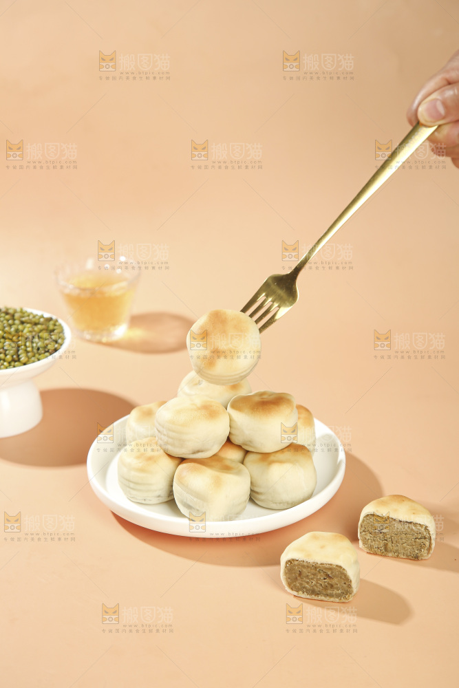 冰皮绿豆饼