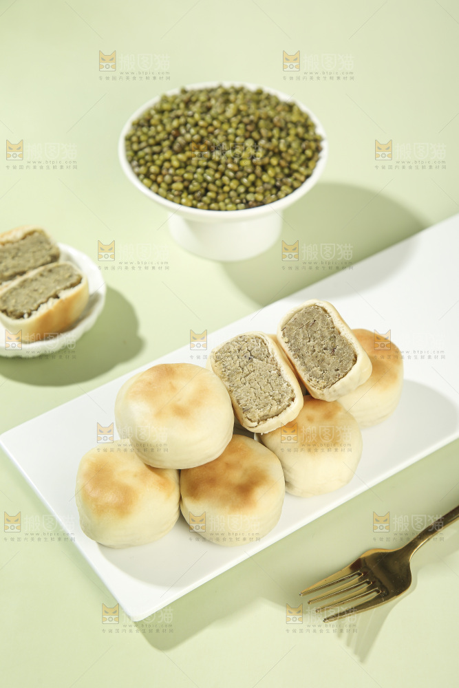 冰皮绿豆饼