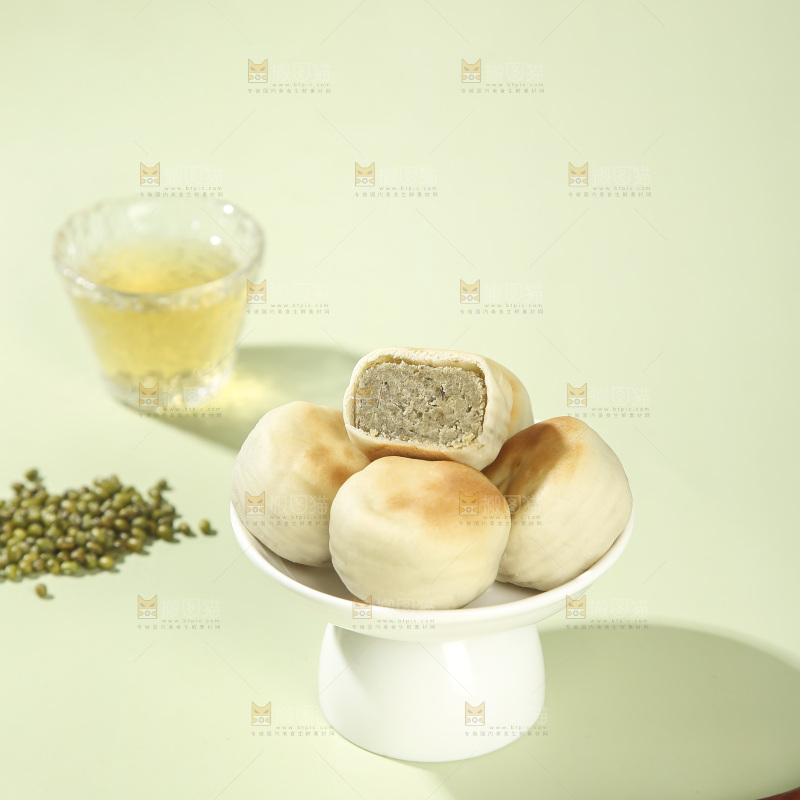 冰皮绿豆饼