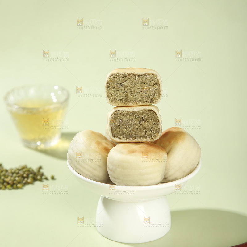 冰皮绿豆饼