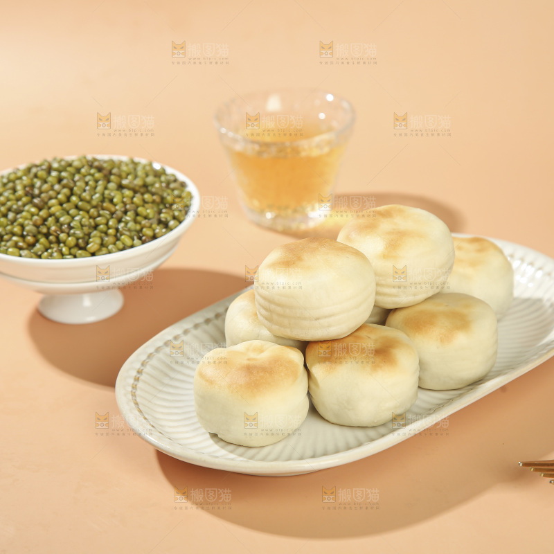 冰皮绿豆饼