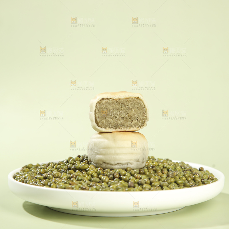 冰皮绿豆饼
