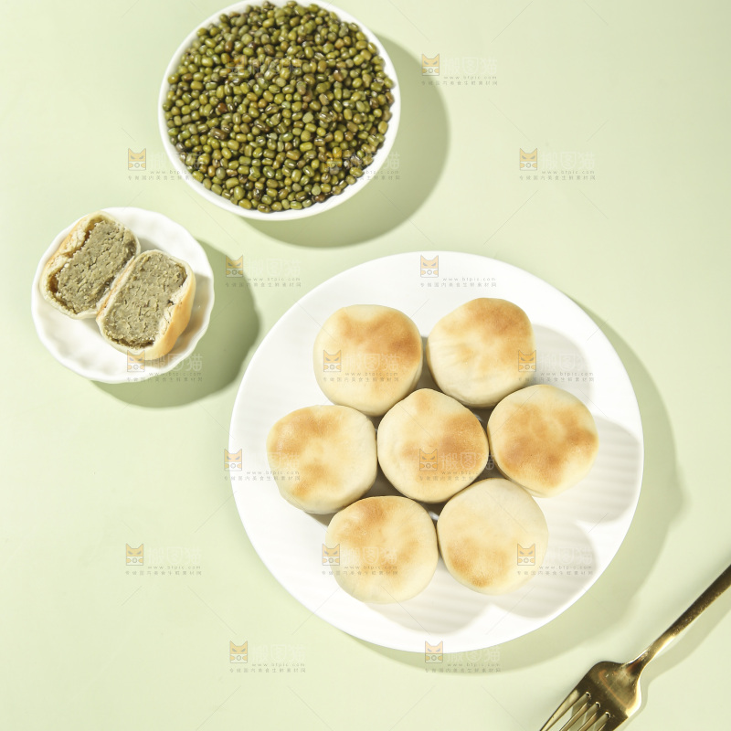 冰皮绿豆饼