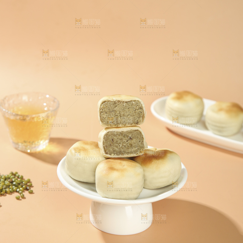冰皮绿豆饼
