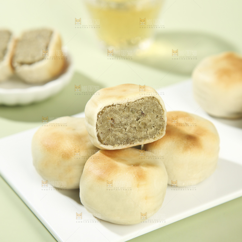 冰皮绿豆饼