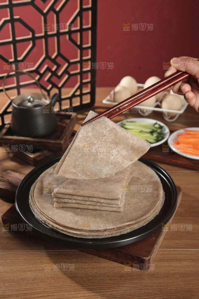 黑全麦卷饼