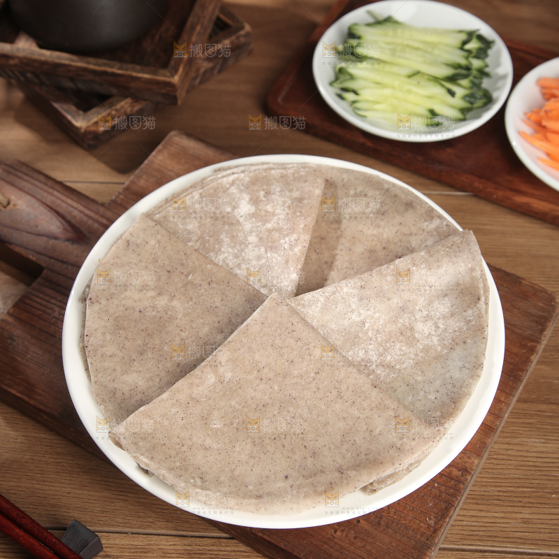 黑全麦卷饼