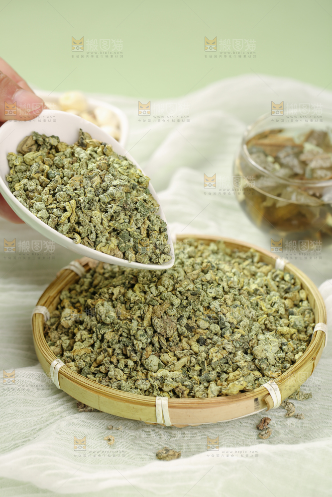 荷叶粒茶