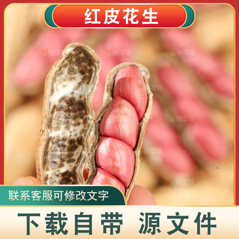 红皮花生