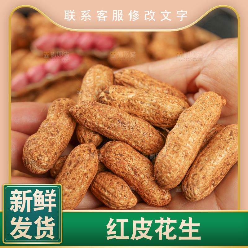 红皮花生