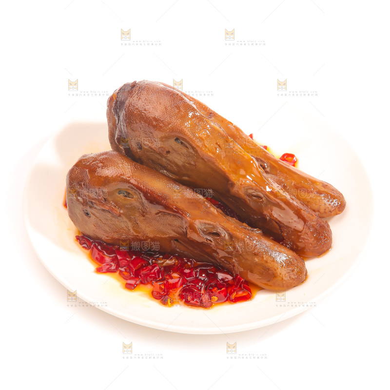 卤鸭头