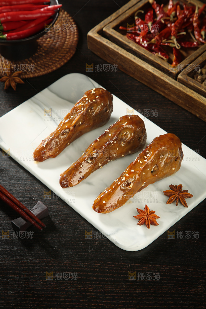 卤鸭头