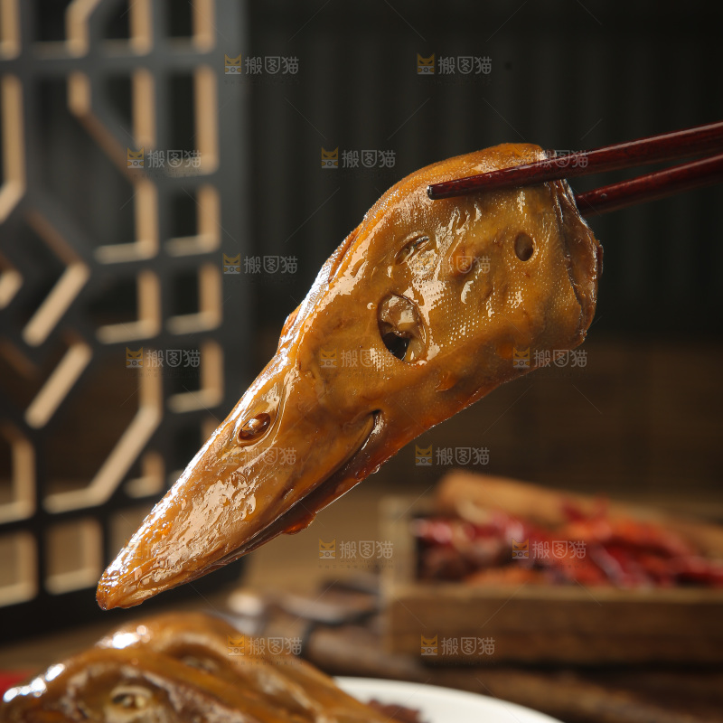 卤鸭头