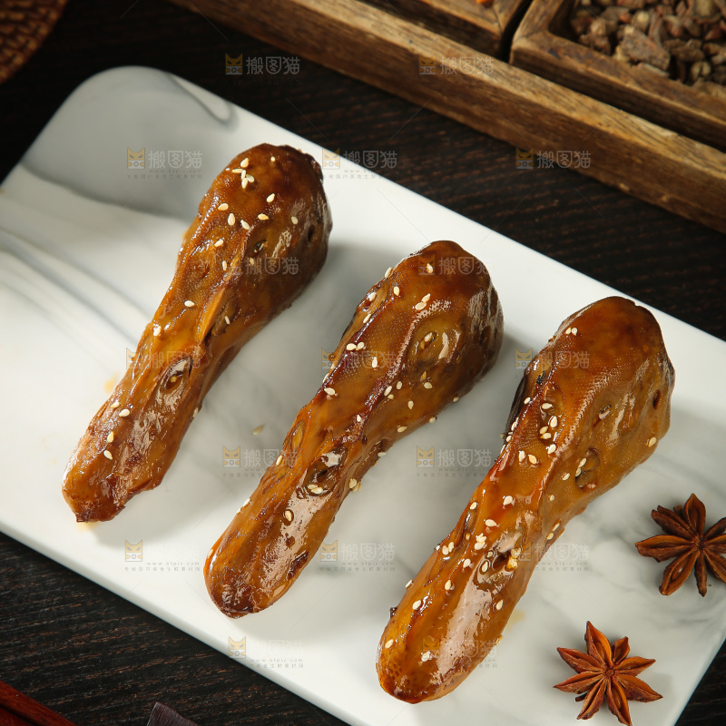 卤鸭头