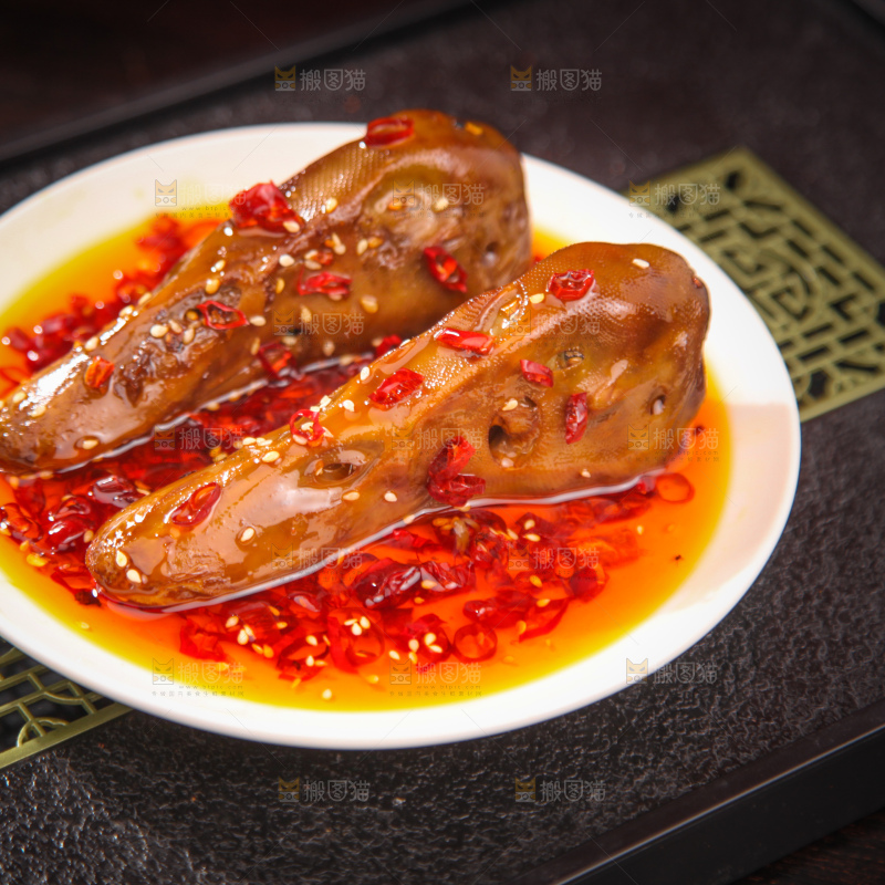 卤鸭头