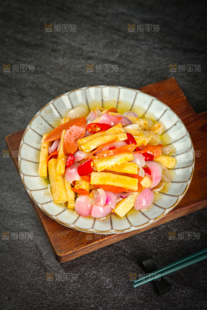 年糕炒毛葱