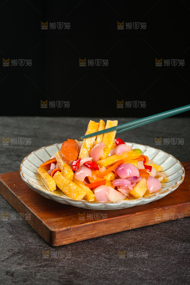 年糕炒毛葱