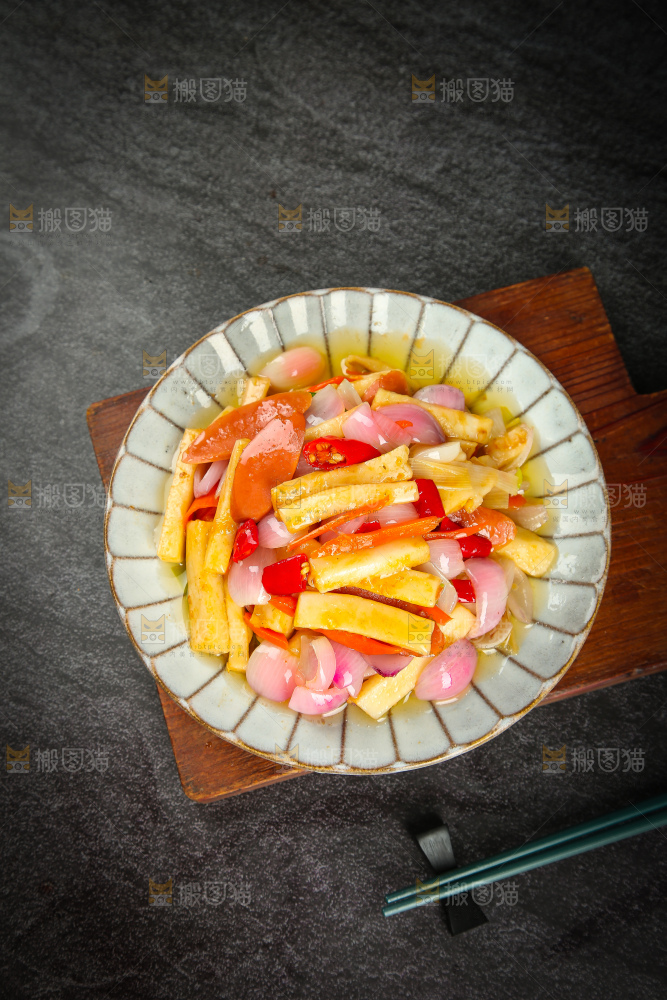 年糕炒毛葱